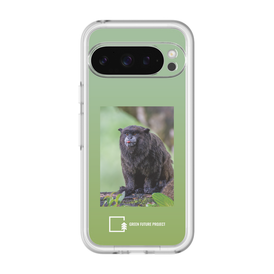 Slim Protection Premium Case［ Green Future Project - Black-mantled Tamarin ］