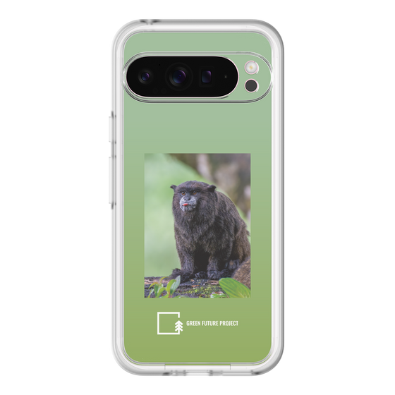 Slim Protection Premium Case［ Green Future Project - Black-mantled Tamarin ］
