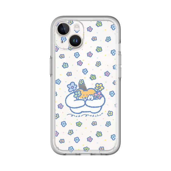 Slim Protection Premium Case［ Mokumoku-chan - Flowers ］
