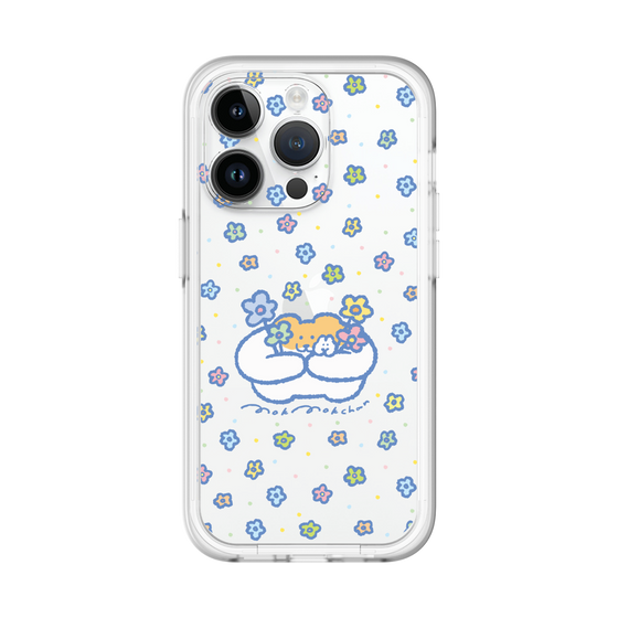 Slim Protection Premium Case［ Mokumoku-chan - Flowers ］