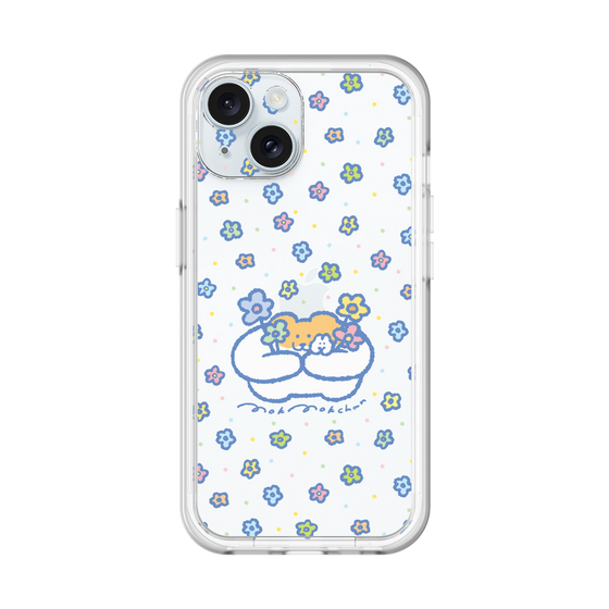 Slim Protection Premium Case［ Mokumoku-chan - Flowers ］