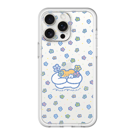 Slim Protection Premium Case［ Mokumoku-chan - Flowers ］
