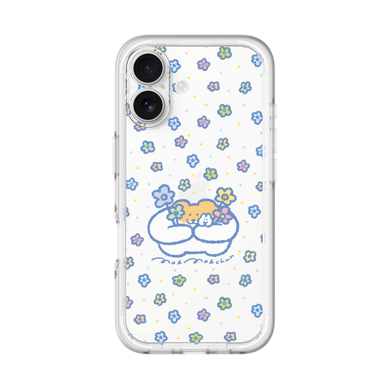 Slim Protection Premium Case［ Mokumoku-chan - Flowers ］