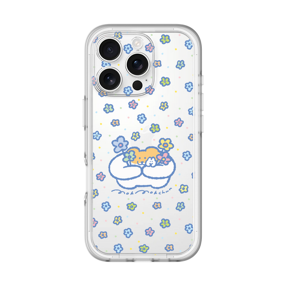 Slim Protection Premium Case［ Mokumoku-chan - Flowers ］