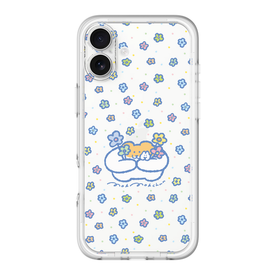 Slim Protection Premium Case［ Mokumoku-chan - Flowers ］