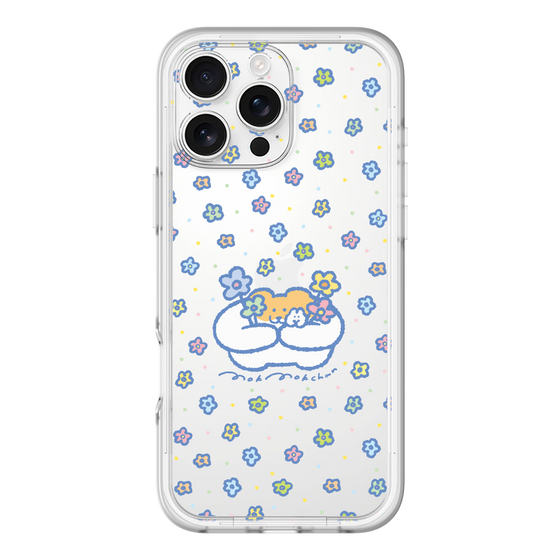 Slim Protection Premium Case［ Mokumoku-chan - Flowers ］