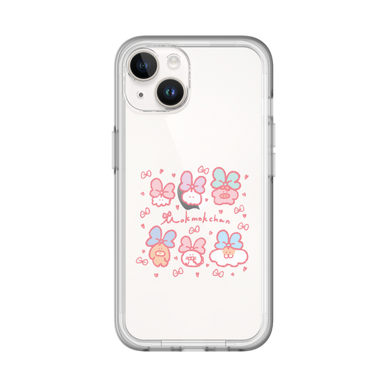 Slim Protection Premium Case［ Mokumoku-chan - Ribbons ］