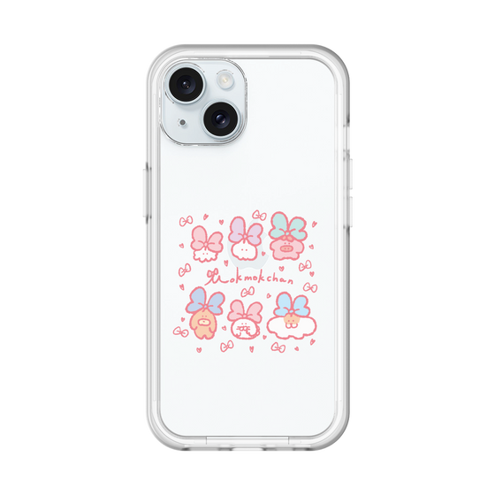 Slim Protection Premium Case［ Mokumoku-chan - Ribbons ］
