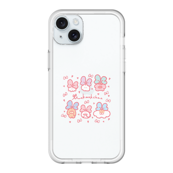 Slim Protection Premium Case［ Mokumoku-chan - Ribbons ］