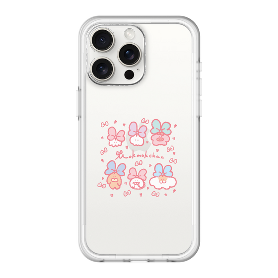 Slim Protection Premium Case［ Mokumoku-chan - Ribbons ］