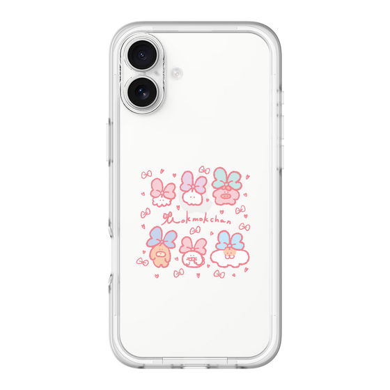 Slim Protection Premium Case［ Mokumoku-chan - Ribbons ］