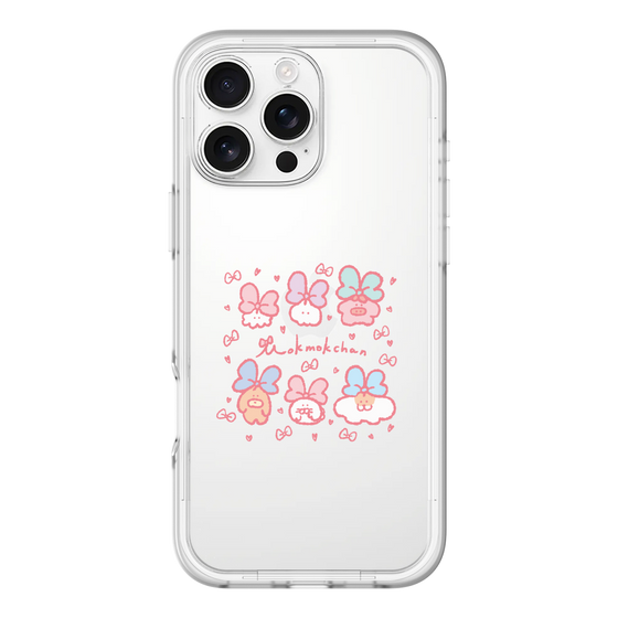 Slim Protection Premium Case［ Mokumoku-chan - Ribbons ］