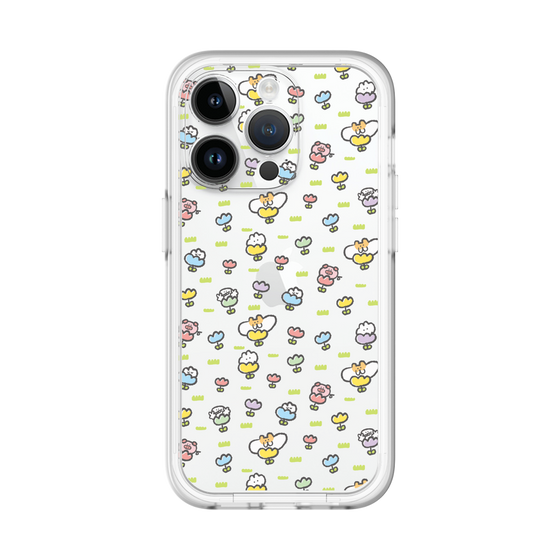 Slim Protection Premium Case［ Mokumoku-chan - Flower - All-over Pattern ］