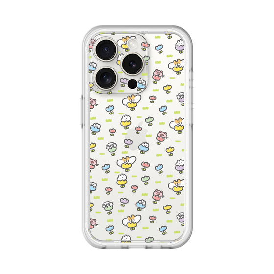 Slim Protection Premium Case［ Mokumoku-chan - Flower - All-over Pattern ］