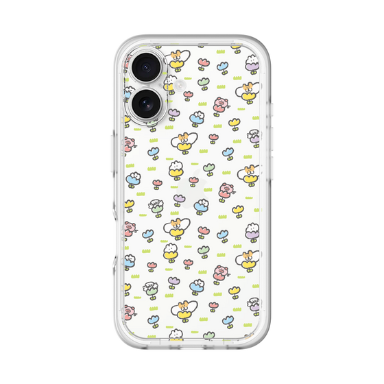 Slim Protection Premium Case［ Mokumoku-chan - Flower - All-over Pattern ］