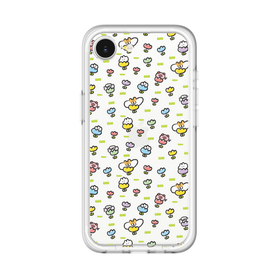 Slim Protection Premium Case［ Mokumoku-chan - Flower - All-over Pattern ］