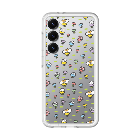 Slim Protection Premium Case［ Mokumoku-chan - Flower - All-over Pattern ］