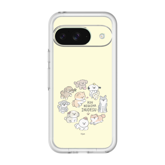 Slim Protection Premium Case［ Hello, It's Dog - All Together - Beige ］