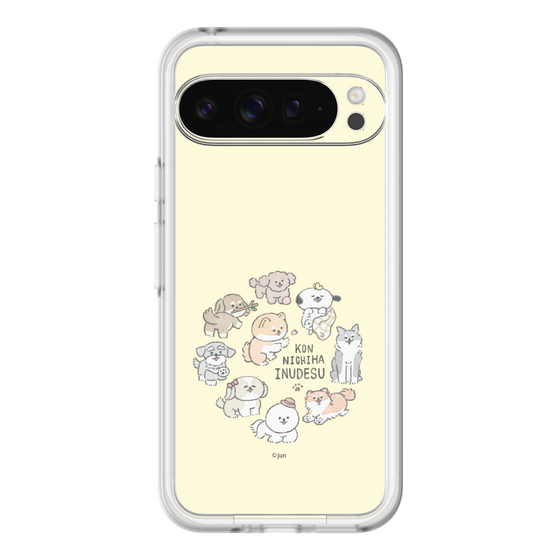 Slim Protection Premium Case［ Hello, It's Dog - All Together - Beige ］