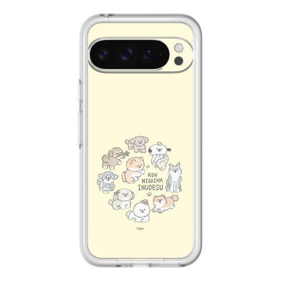 Slim Protection Premium Case［ Hello, It's Dog - All Together - Beige ］
