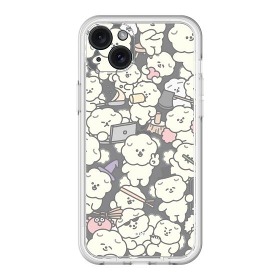 Slim Protection Premium Case［ Mossari Mosao - Fluffy - Clear ］