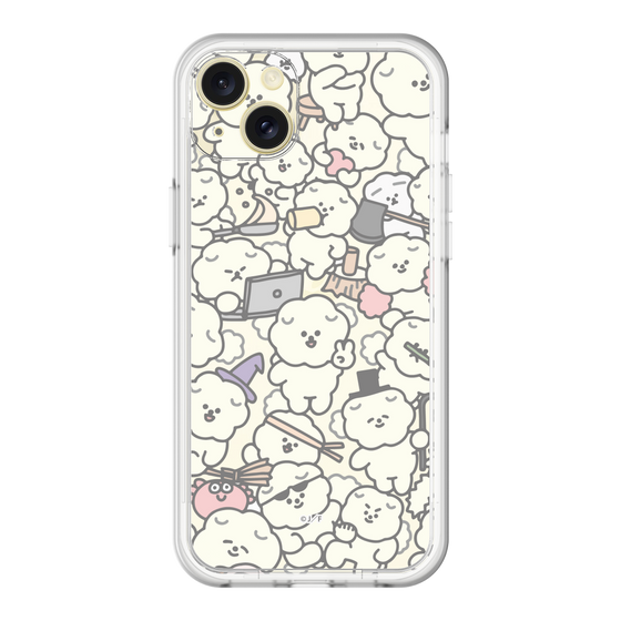 Slim Protection Premium Case［ Mossari Mosao - Fluffy - Clear ］