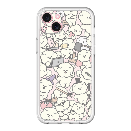 Slim Protection Premium Case［ Mossari Mosao - Fluffy - Clear ］