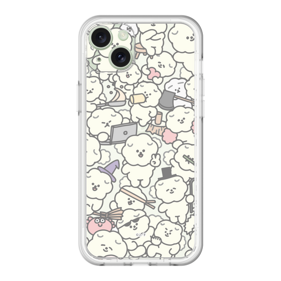 Slim Protection Premium Case［ Mossari Mosao - Fluffy - Clear ］