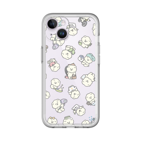 Slim Protection Premium Case［ Mossari Mosao - Lots of Mosao - Clear ］