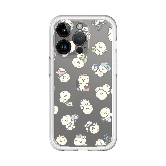 Slim Protection Premium Case［ Mossari Mosao - Lots of Mosao - Clear ］