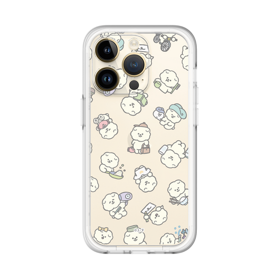Slim Protection Premium Case［ Mossari Mosao - Lots of Mosao - Clear ］