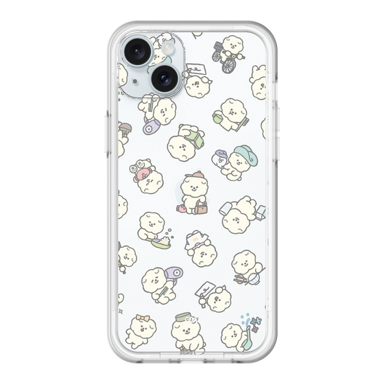 Slim Protection Premium Case［ Mossari Mosao - Lots of Mosao - Clear ］
