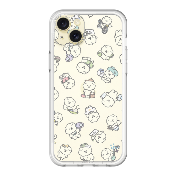 Slim Protection Premium Case［ Mossari Mosao - Lots of Mosao - Clear ］
