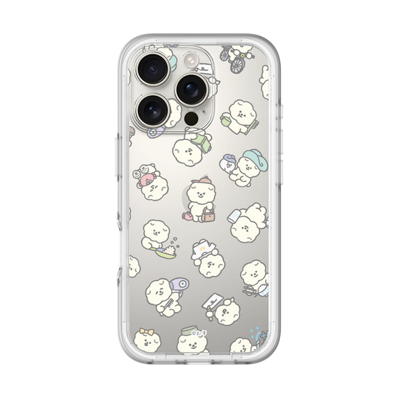 Slim Protection Premium Case［ Mossari Mosao - Lots of Mosao - Clear ］
