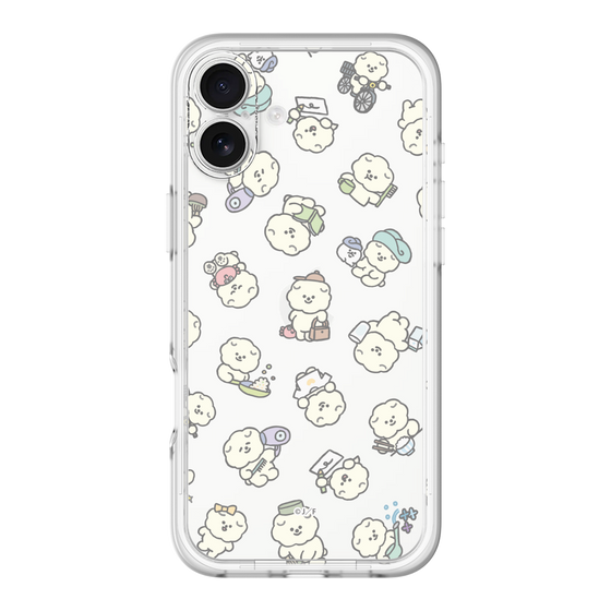 Slim Protection Premium Case［ Mossari Mosao - Lots of Mosao - Clear ］