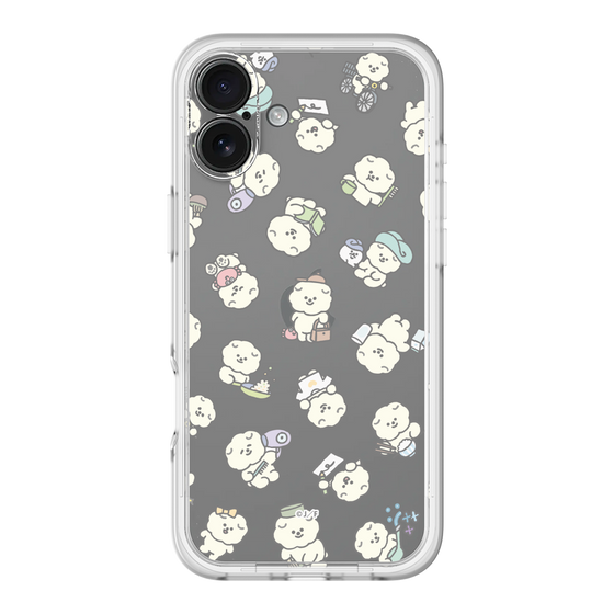 Slim Protection Premium Case［ Mossari Mosao - Lots of Mosao - Clear ］