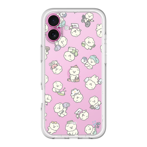 Slim Protection Premium Case［ Mossari Mosao - Lots of Mosao - Clear ］