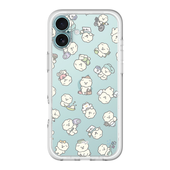 Slim Protection Premium Case［ Mossari Mosao - Lots of Mosao - Clear ］