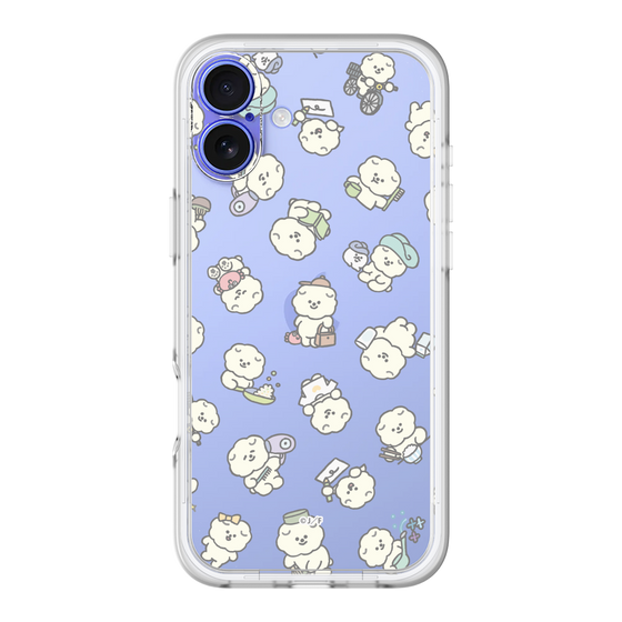 Slim Protection Premium Case［ Mossari Mosao - Lots of Mosao - Clear ］
