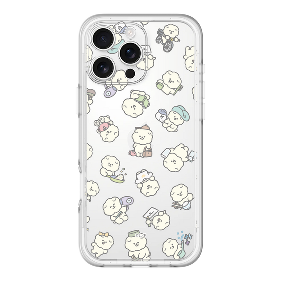 Slim Protection Premium Case［ Mossari Mosao - Lots of Mosao - Clear ］