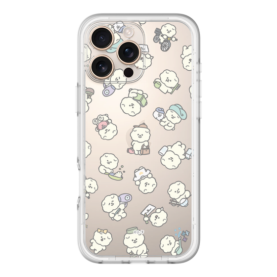 Slim Protection Premium Case［ Mossari Mosao - Lots of Mosao - Clear ］