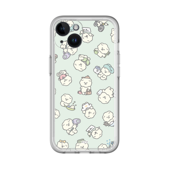 Slim Protection Premium Case［ Mossari Mosao - Lots of Mosao - Green ］