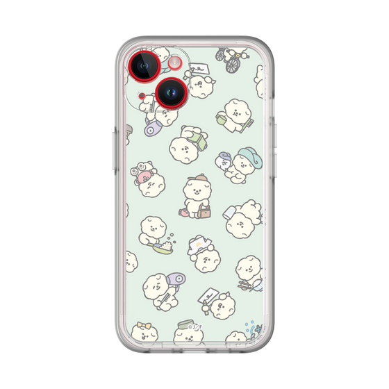 Slim Protection Premium Case［ Mossari Mosao - Lots of Mosao - Green ］