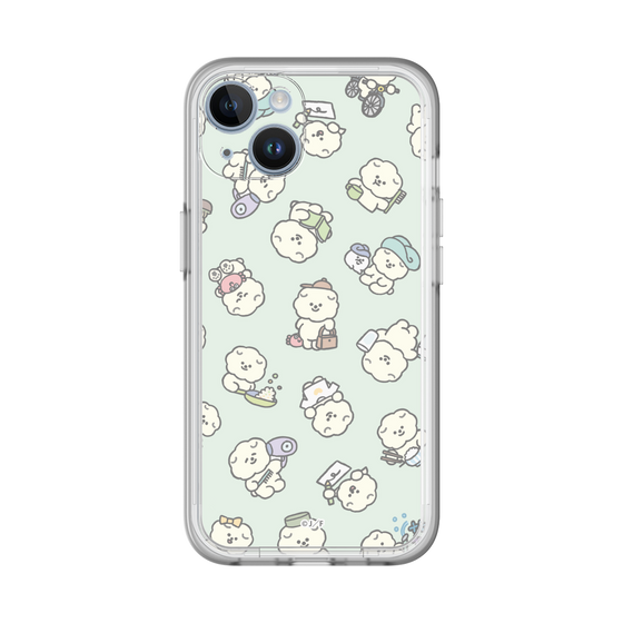 Slim Protection Premium Case［ Mossari Mosao - Lots of Mosao - Green ］