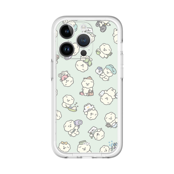 Slim Protection Premium Case［ Mossari Mosao - Lots of Mosao - Green ］