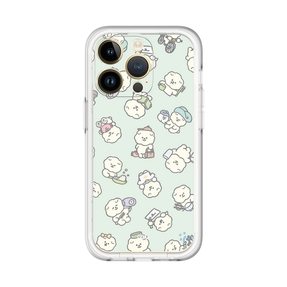 Slim Protection Premium Case［ Mossari Mosao - Lots of Mosao - Green ］