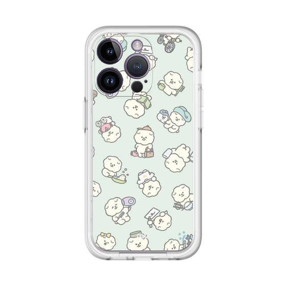 Slim Protection Premium Case［ Mossari Mosao - Lots of Mosao - Green ］