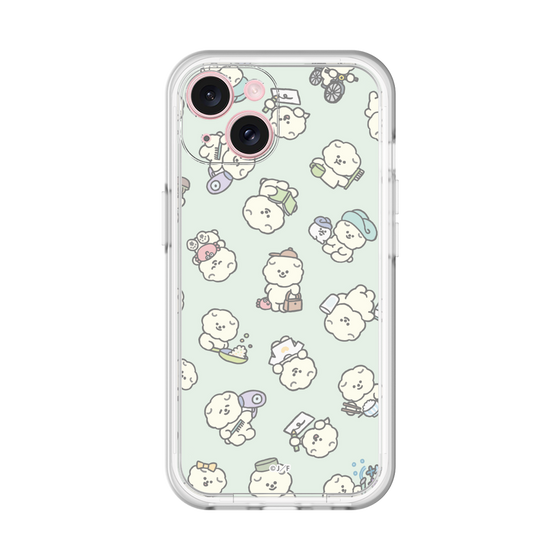 Slim Protection Premium Case［ Mossari Mosao - Lots of Mosao - Green ］