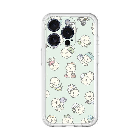Slim Protection Premium Case［ Mossari Mosao - Lots of Mosao - Green ］