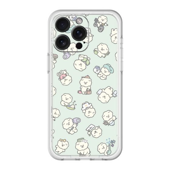 Slim Protection Premium Case［ Mossari Mosao - Lots of Mosao - Green ］